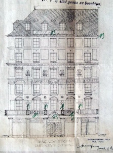 Hôtel Hannong, façade 1914 (720 W 101)