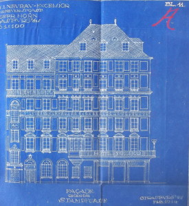 Hôtel Hannong, façade rue Hannong 1914 (720 W 101)