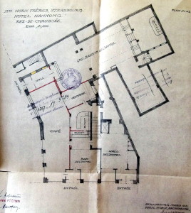 Hôtel Hannong, plan 1923 (720 W 101)
