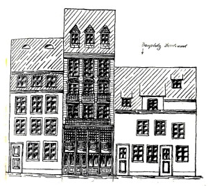 1910, dessin de l’architecte Werler (Argile 7)