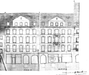 Nuée Bleue 17-19, façade (1906)