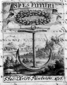 Pantrion, vignette (Inv. Dorothée Kohlloeffel, 1711)